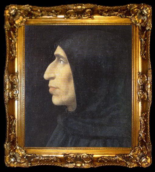 framed  Fra Bartolommeo Portrait of Girolamo Savonarola, ta009-2